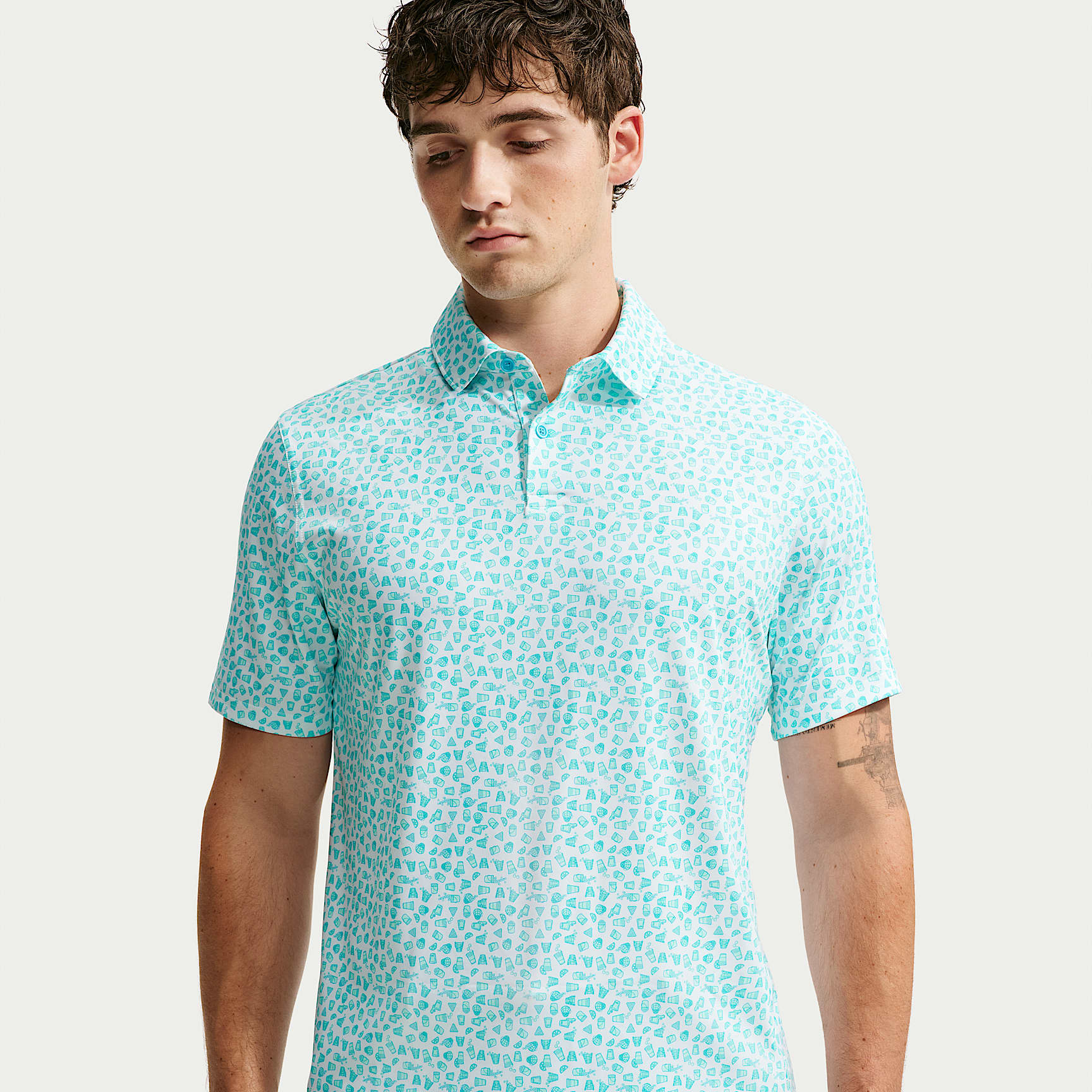 Nike Velocity Men's Dri-FIT Micro-Print Golf Polo. Nike IL